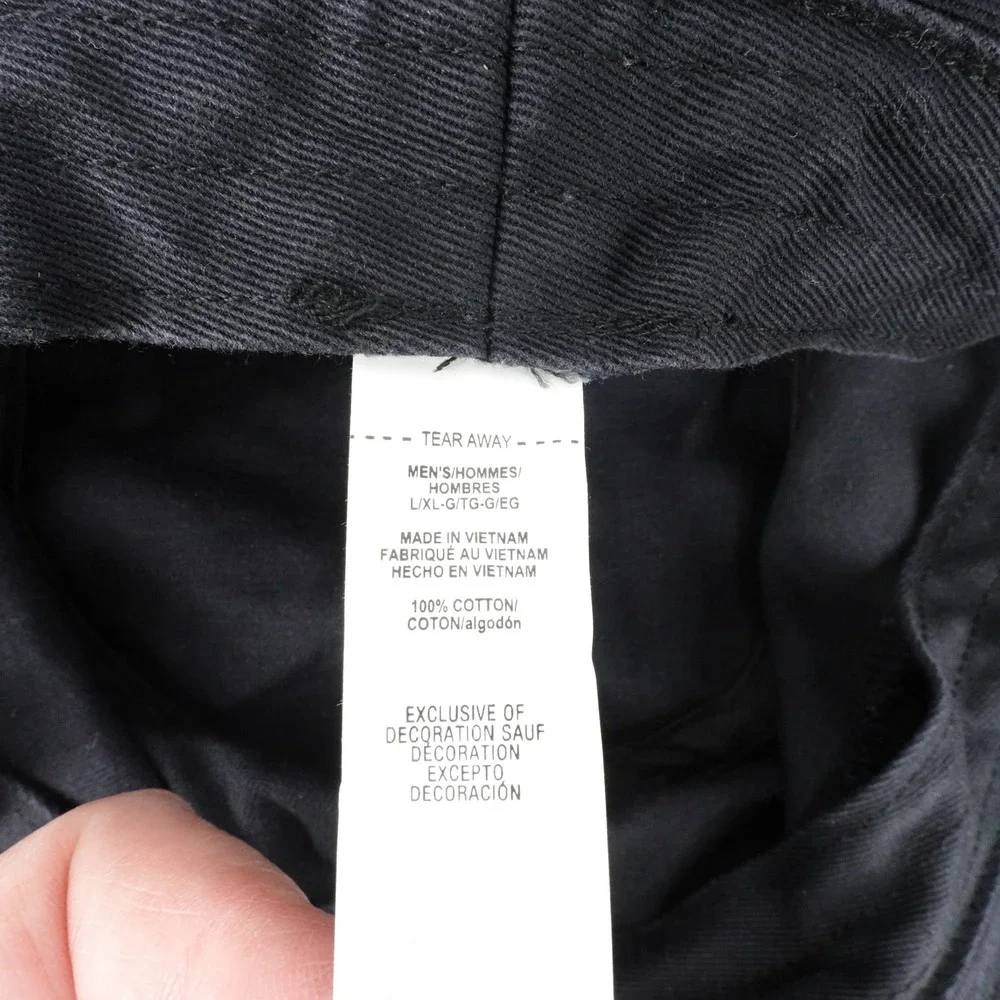 Under Armour Mens Washed Black Cotton Bucket Hat L/XL NEW